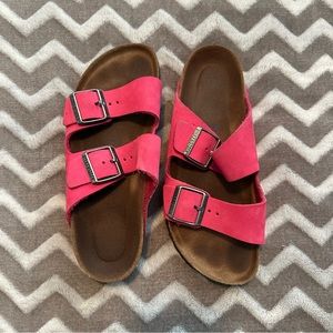 Birkenstock | Hot Pink Arizona | Size 37 | Soft Footbed